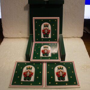 Himark Holiday Nutcracker Series 5 Piece Coaster Set